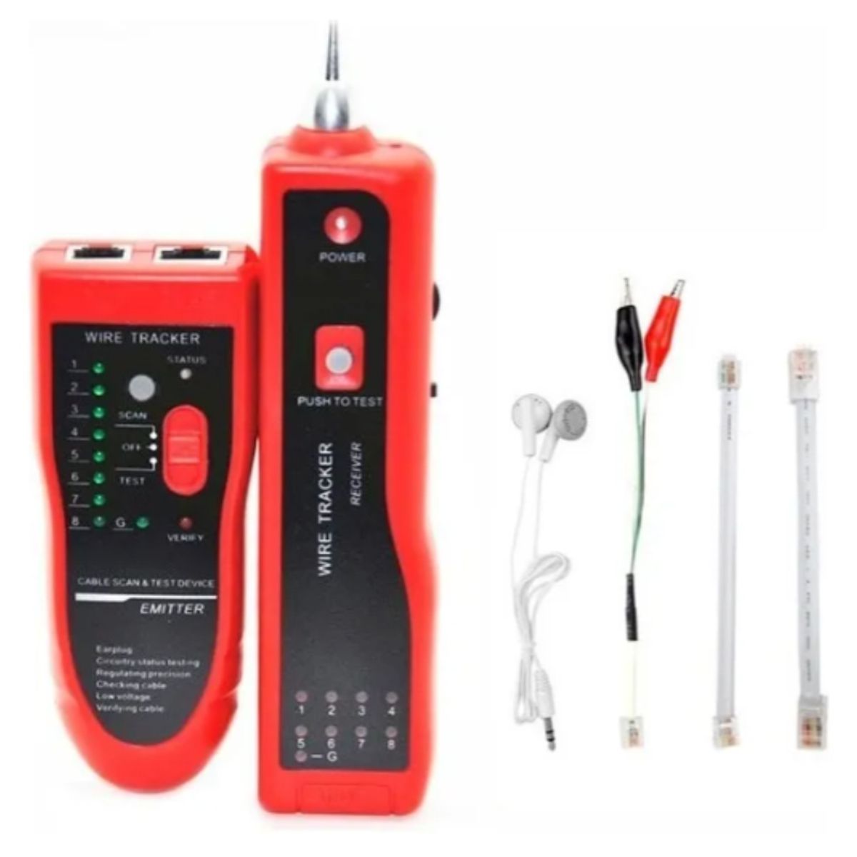 GENERICO - Probador Tester Cable Red Generador De Tonos Rj11 Y Rj45