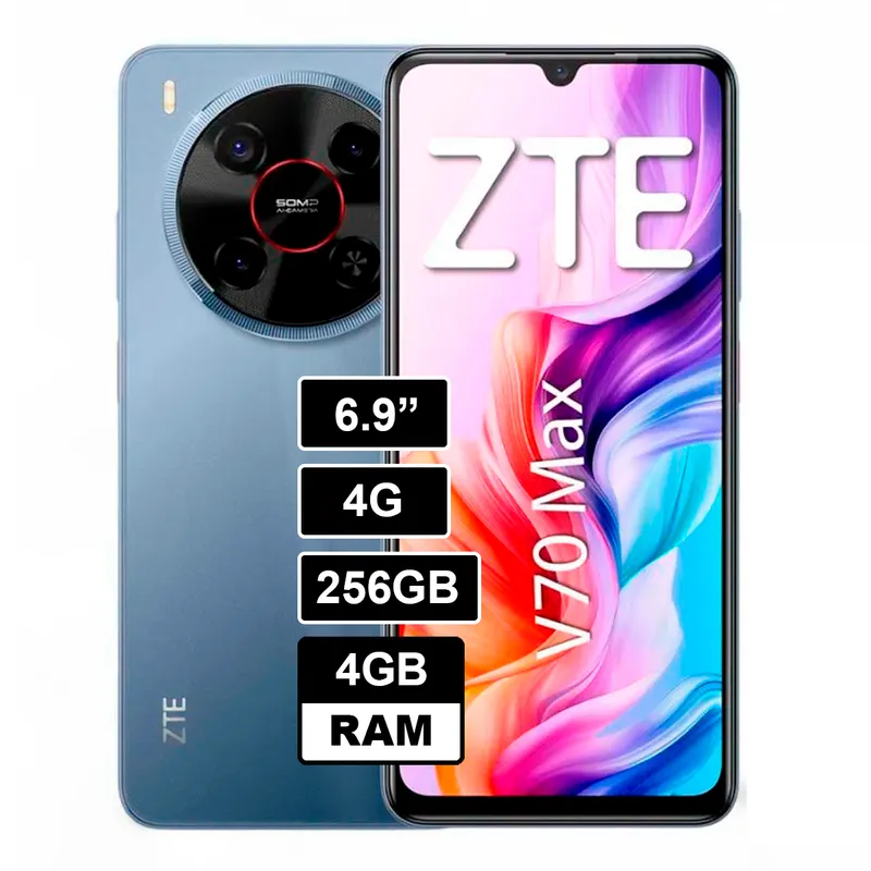 ZTE - CELULAR ZTE BLADE V70 MAX 4RAM 256GB GRIS