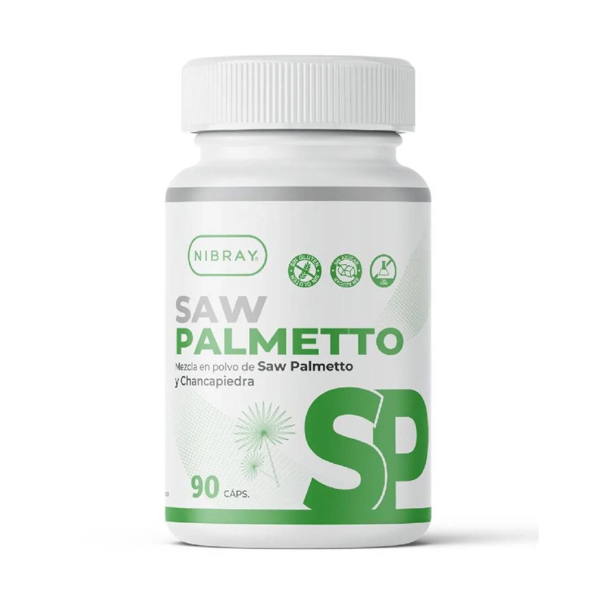 NIBRAY - Saw Palmetto con Chancapiedra 90 Cápsulas Nibray
