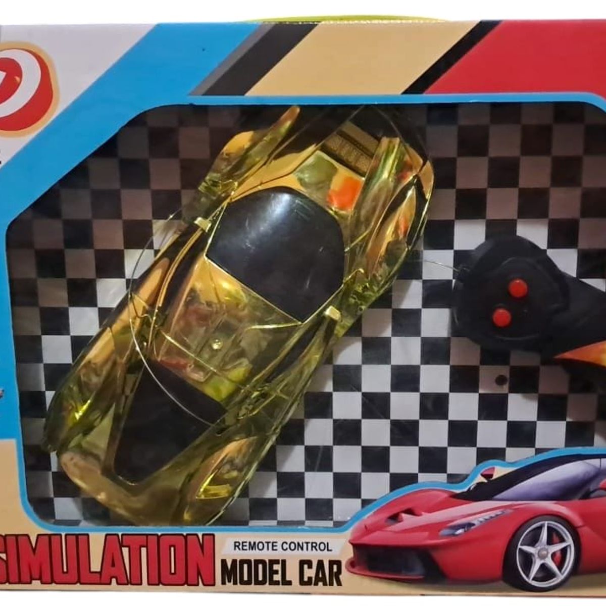 GENERICO - Coche de control remoto para niños y niñas 116 scale dorado