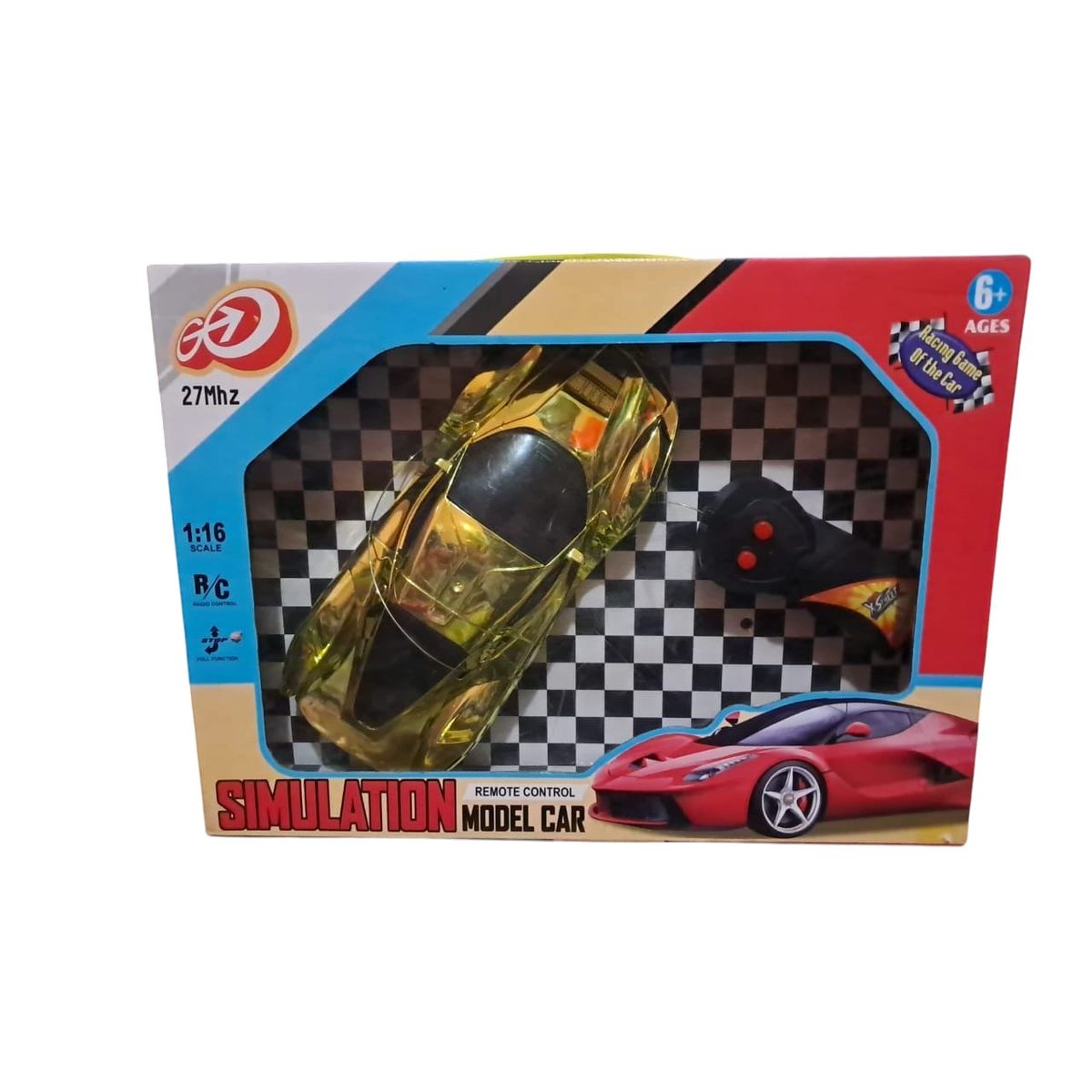 GENERICO - Coche de control remoto para niños y niñas 116 scale dorado
