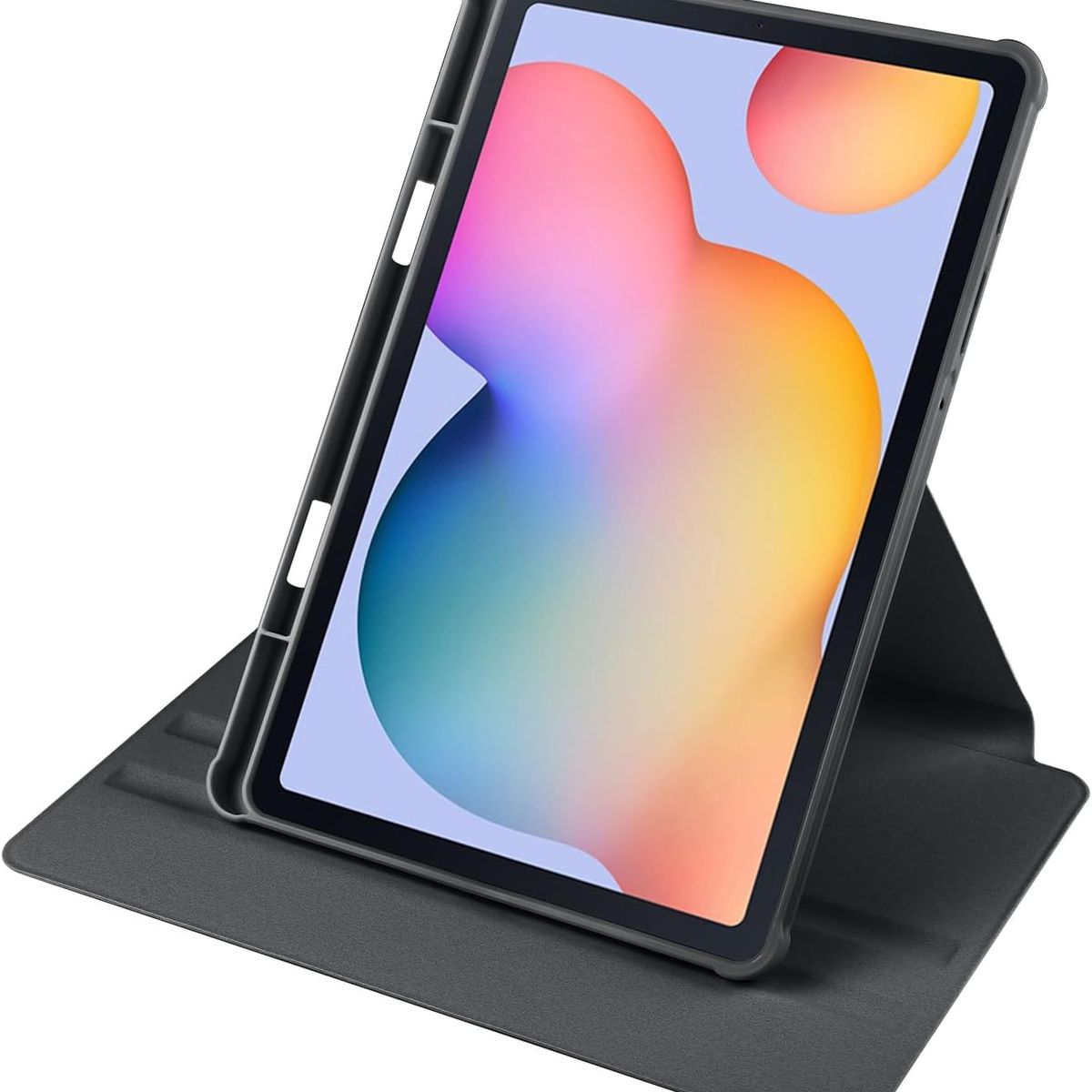 GENERICO - Funda Transparente Giratorio 360° para Samsung S6 LITE 10.4 " - NEGRO