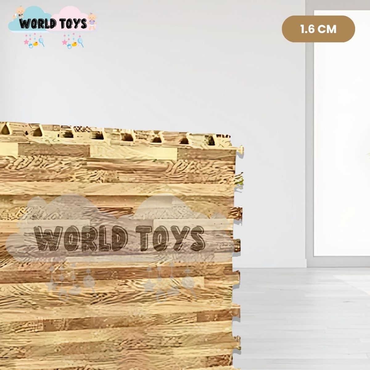 BABY - Piso Rompecabezas para Bebés «COMFY WOOD» 1.6 Wood