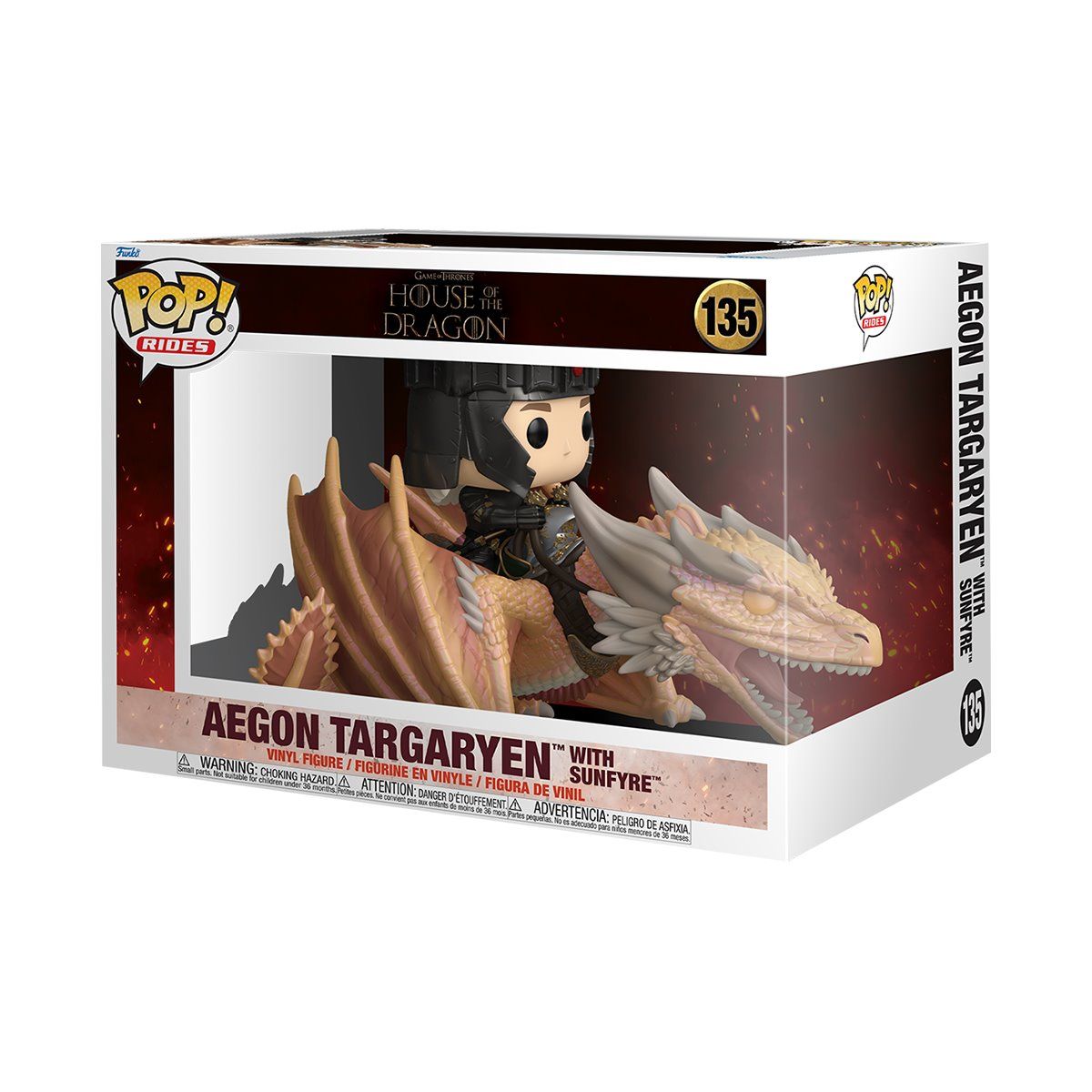 FUNKO - Funko Pop Ride Deluxe Aegon Targaryen con Sunfyre