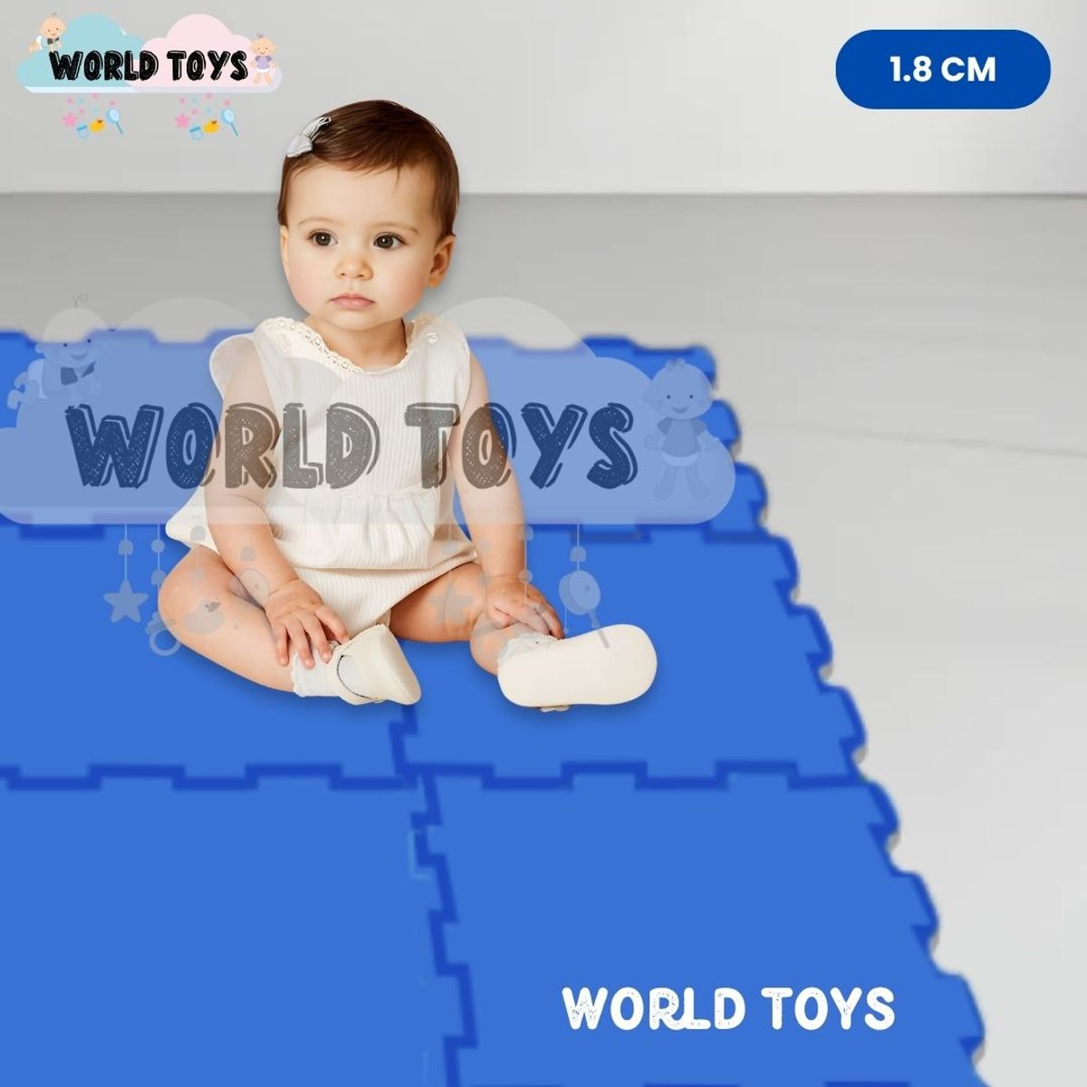 BABY - Piso Rompecabezas «PLAYGROUND DELUXE» 1.8 Blue