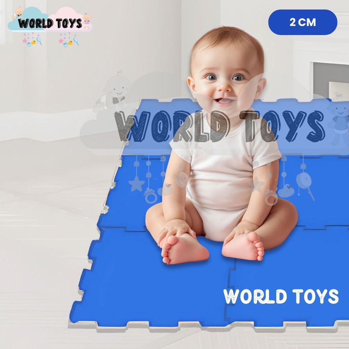 Piso Rompecabezas «COLOR FLOOR PLUS» 2.0 Blue, marca Baby - Foto 2