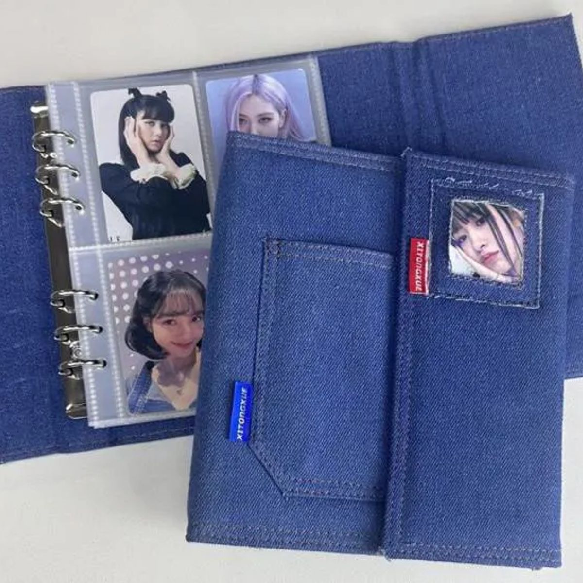 GENERICO - BINDER A5 TELA JEAN PARA PHOTOCARDS