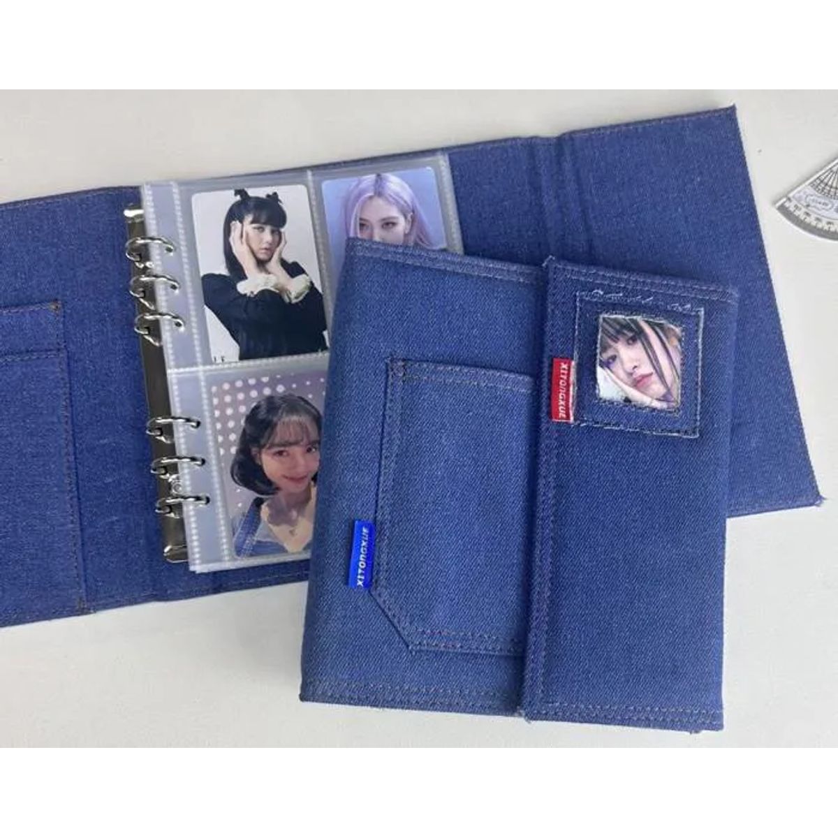 GENERICO - BINDER A5 TELA JEAN PARA PHOTOCARDS