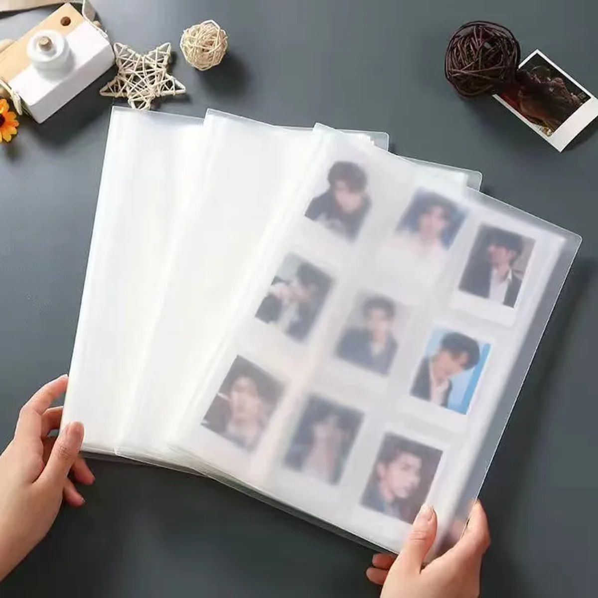 GENERICO - BINDER TRANSPARENTE DE 9 ESPACIOS