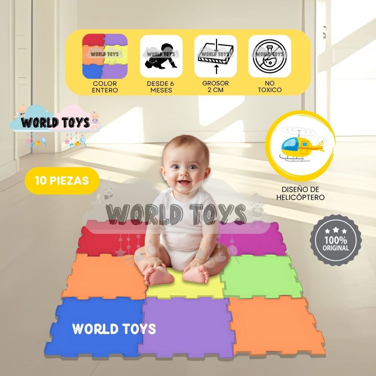 Baby - Piso Rompecabezas «COLOR FLOOR PLUS» 2.0 Color Full
