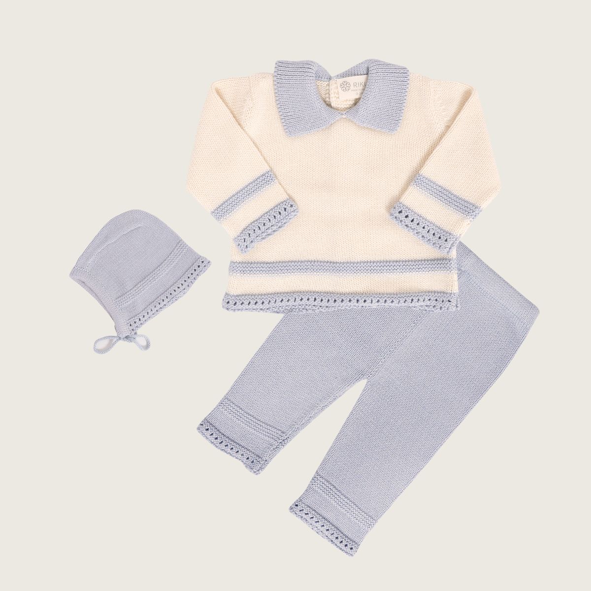 RIKURIY - SET TEJIDO PIMA RIKURY CELESTE