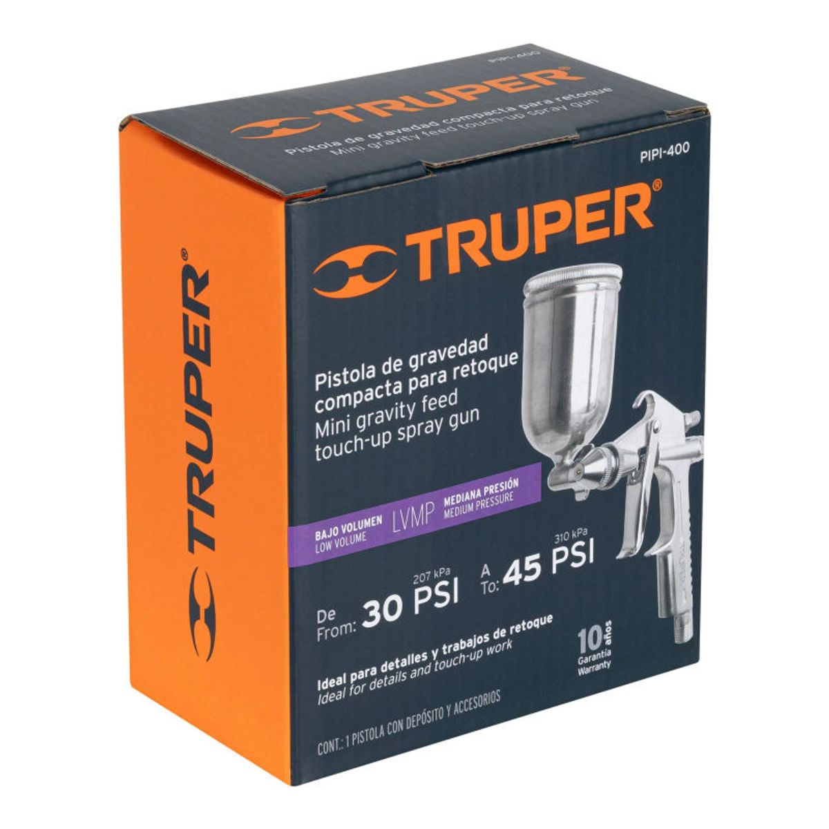 TRUPER - Pistola compacta pretoque LVMP vaso alum 05 mm Truper - 11098