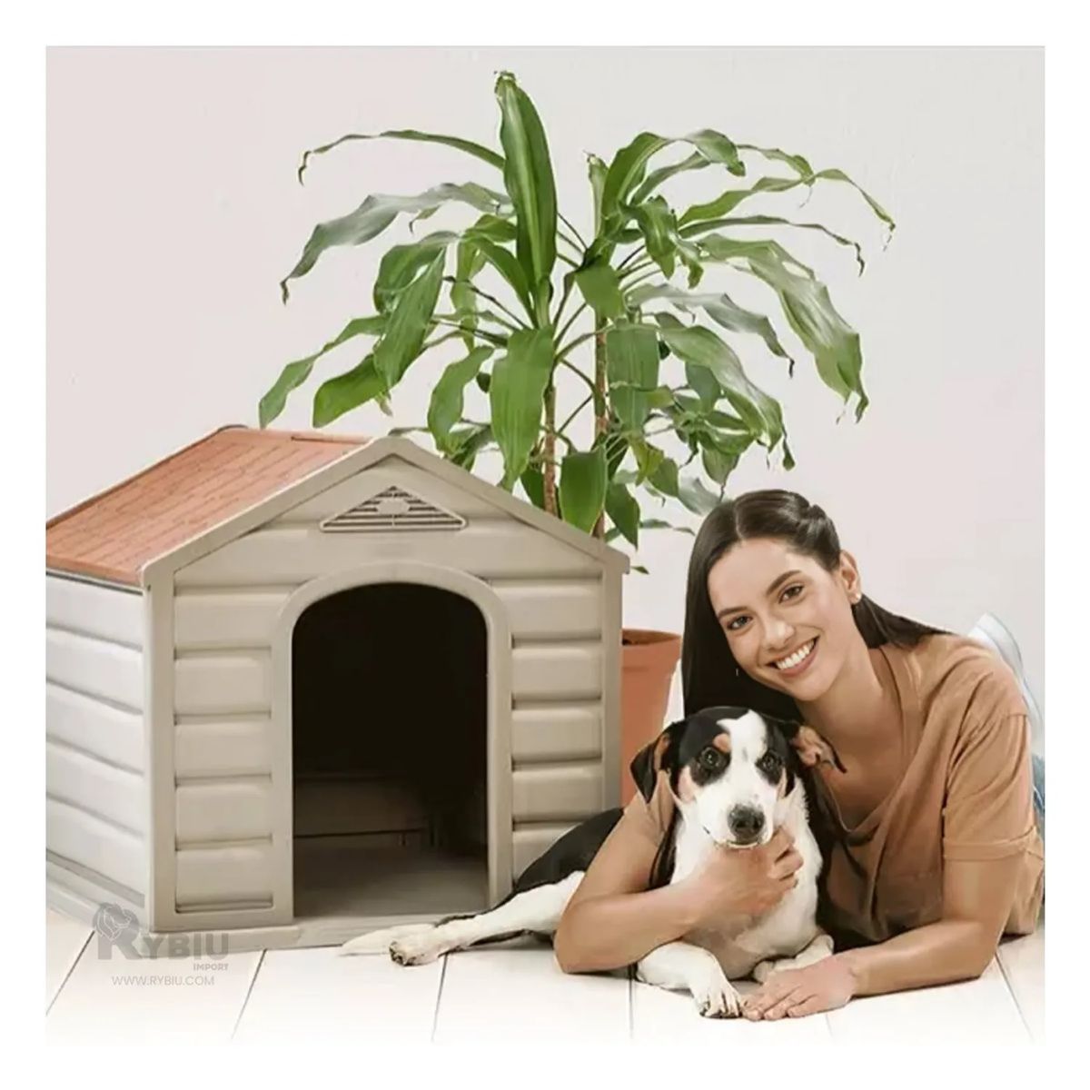 RIMAX - Casa Rimax Resistente y Elegante para Perro Mediana