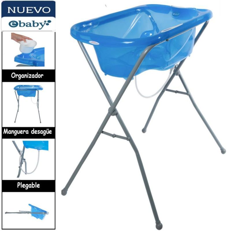 EBABY - Bañera Plegable Portátil TALI CELESTE