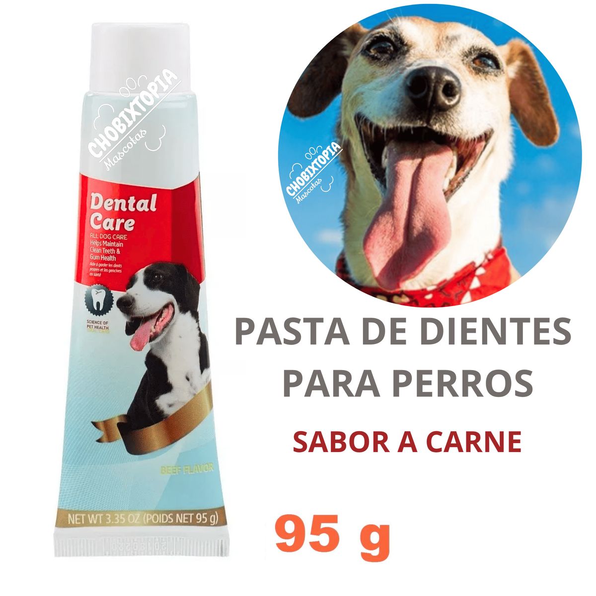 GENERICO - PASTA DENTAL PARA PERROS Y MASCOTAS DENTAL CARE x 95g