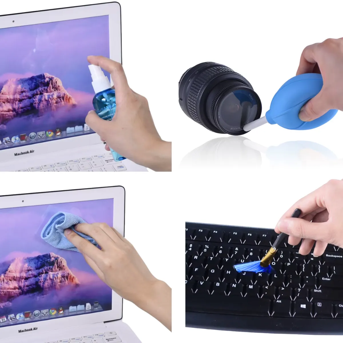 GENERICO - Limpiador celular laptop tablet lentes reloj televisor audífonos kit