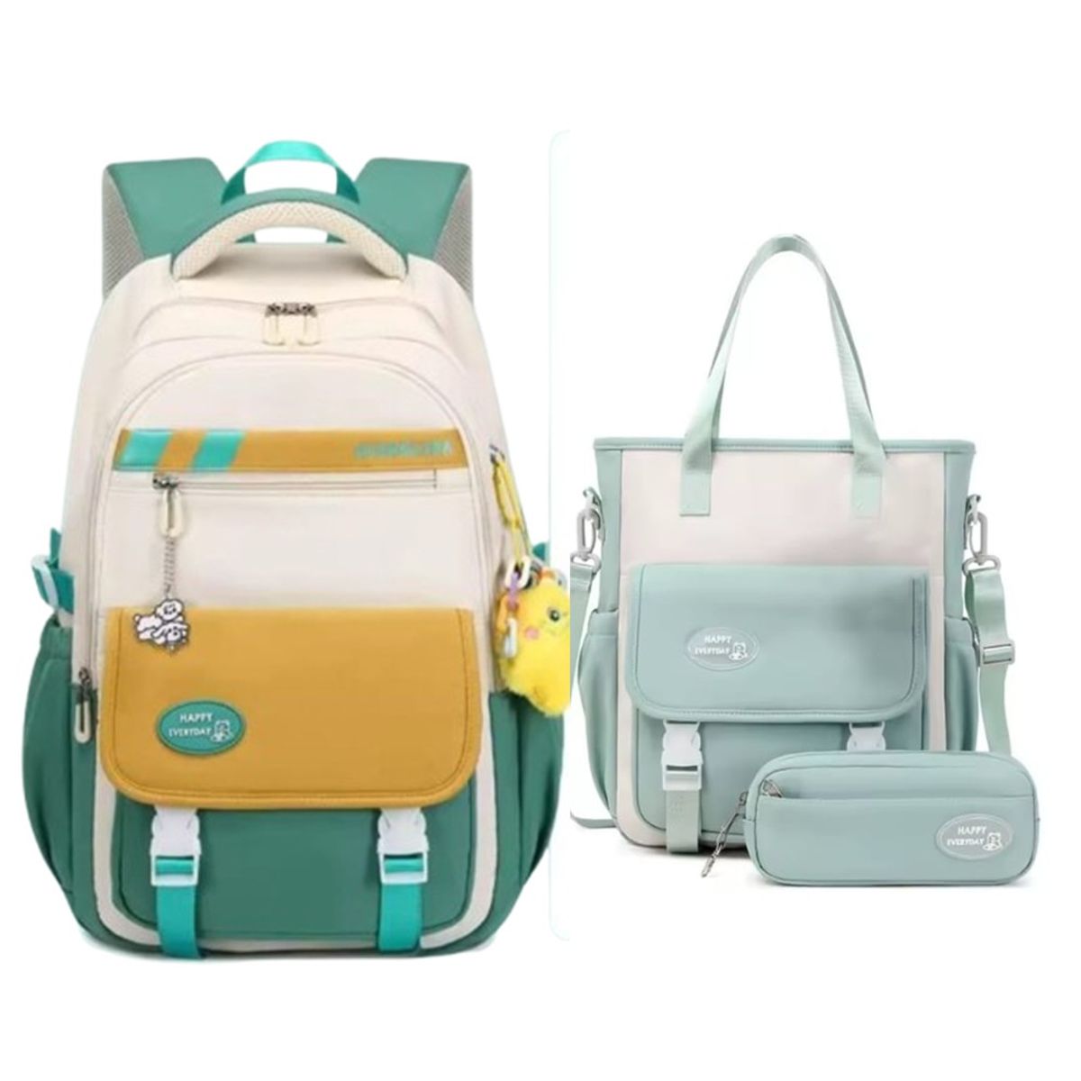 GENERICO - MOCHILA ESTILO COREANA SET 3 UND CALIDAD TOP