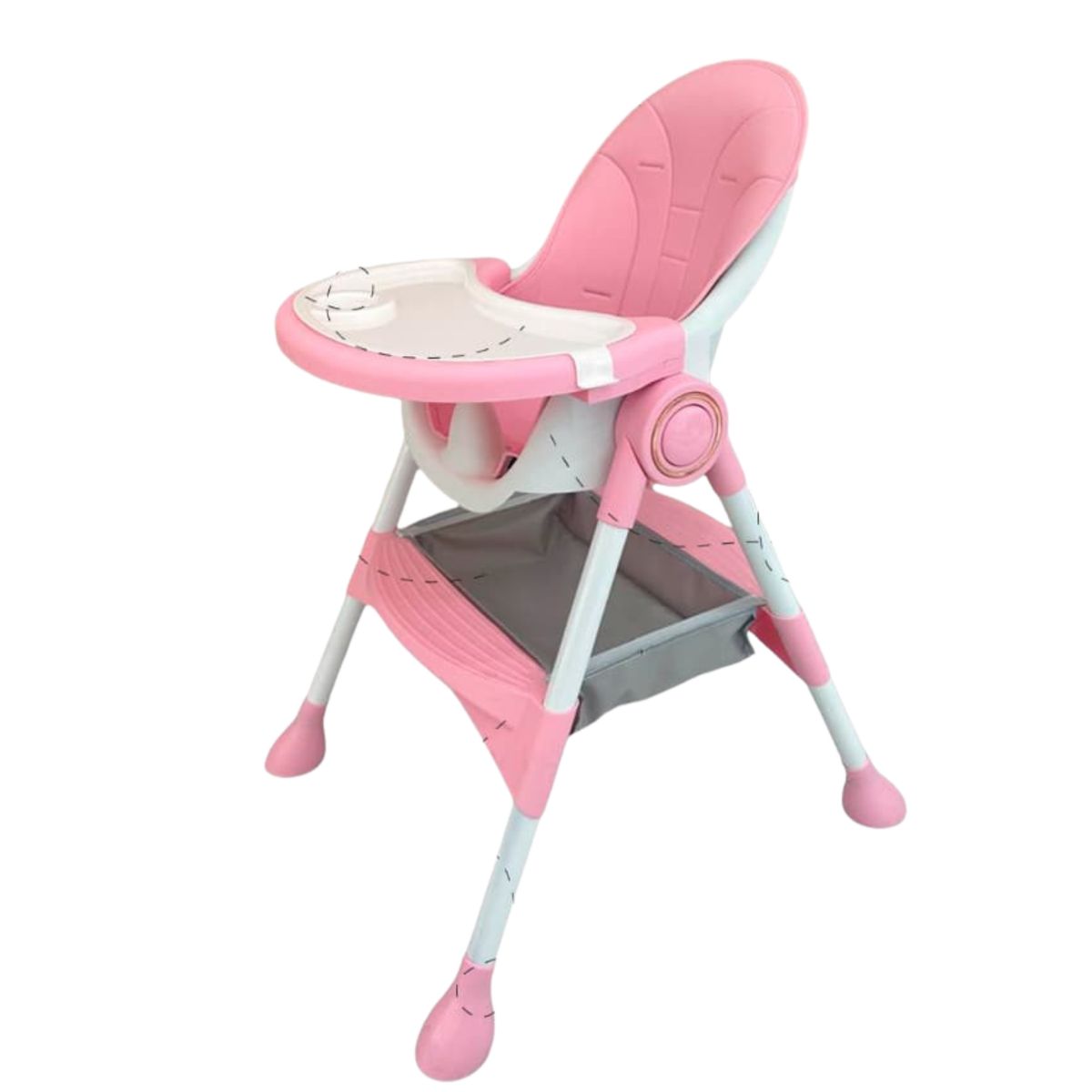 CAM - Silla de comer para bebé Plegable Wesley Rosado