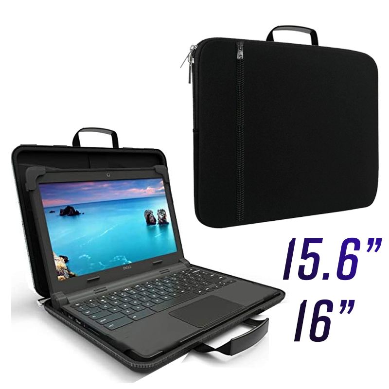 GENERICO - Funda para laptop 15" 16 " 15.6 maleta con asa notebook
