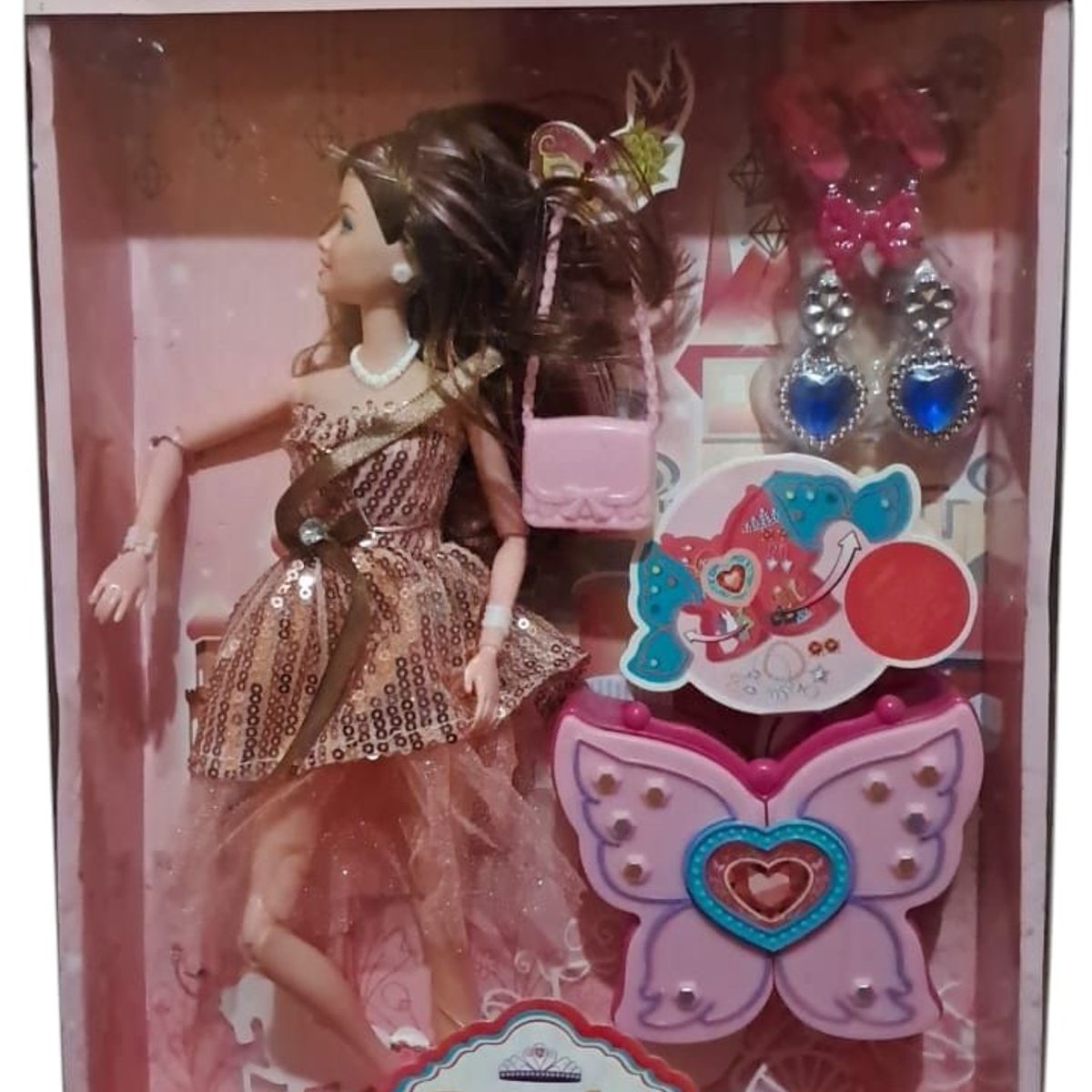GENERICO - MUÑECA ROYALTY JEWERLY CON JOYERO