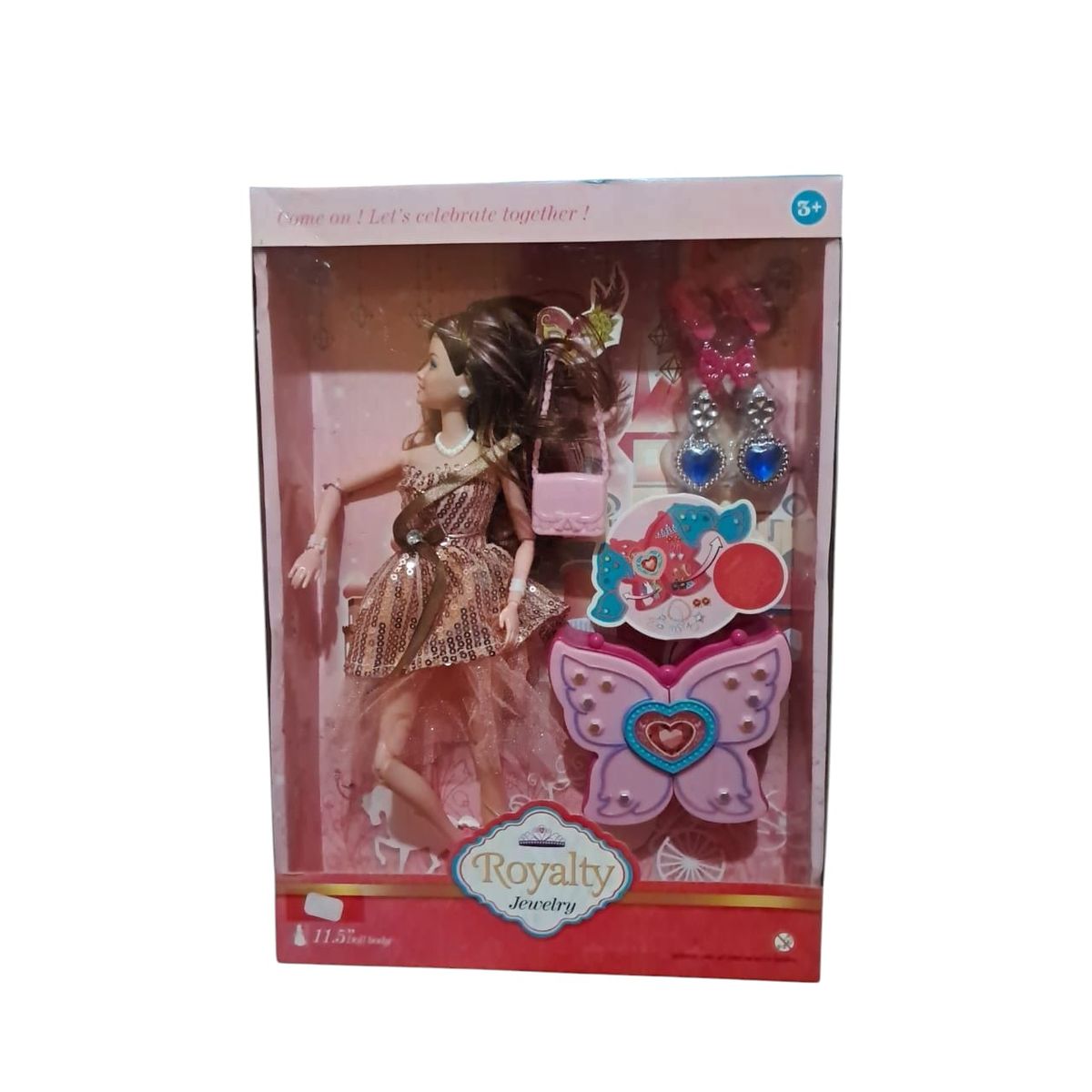 GENERICO - MUÑECA ROYALTY JEWERLY CON JOYERO