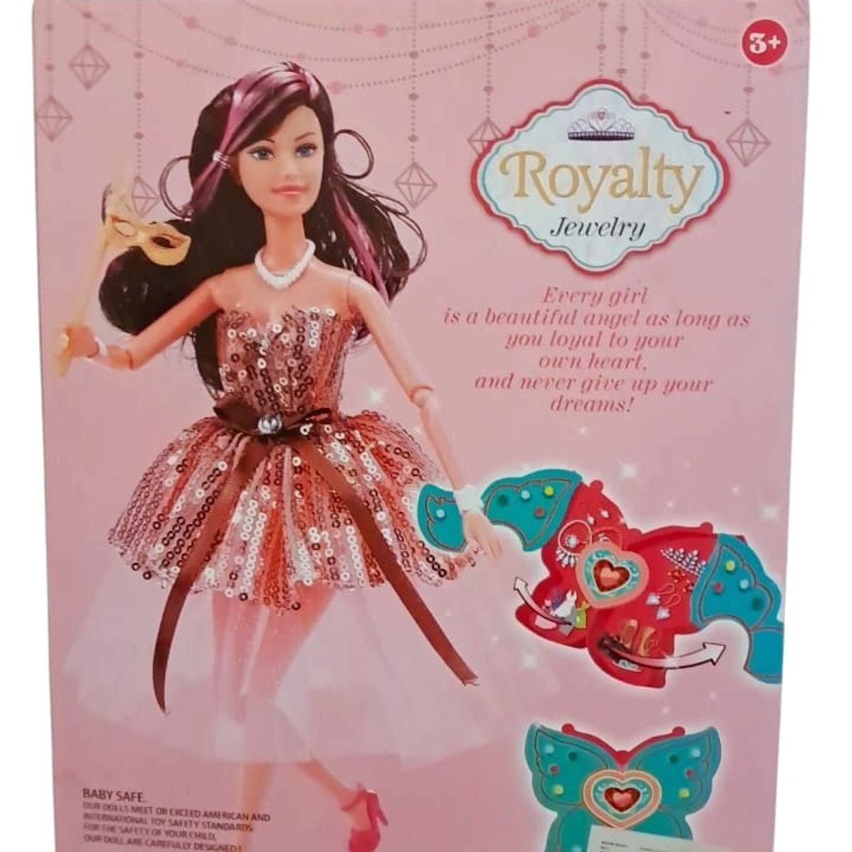 GENERICO - MUÑECA ROYALTY JEWERLY CON JOYERO
