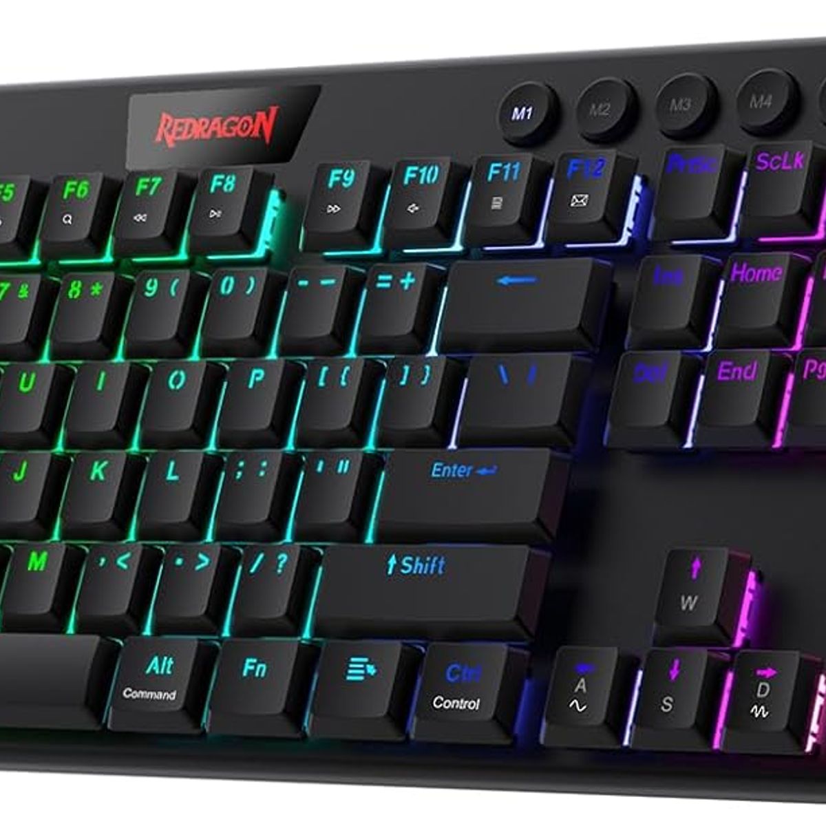 REDRAGON - Teclado Redragon HORUS Negro K618-RGB-Red  Inalambrico Red Switch