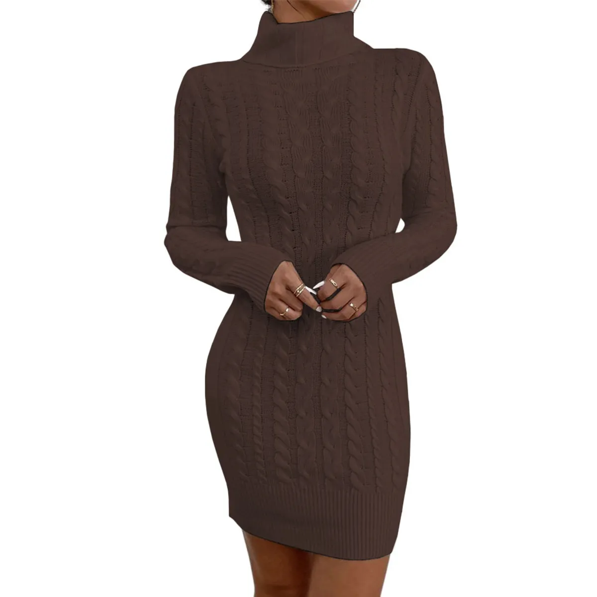 GENERICO - Vestido Mujer Mlarga Hilo 359G-30 Color Marron