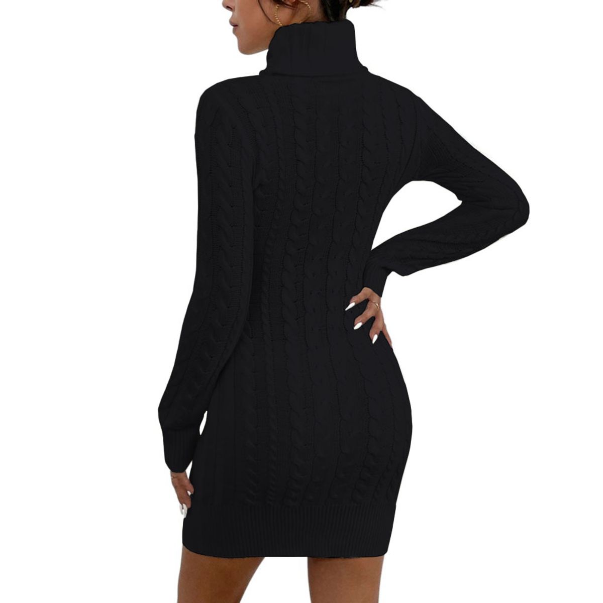 GENERICO - Vestido Mujer Mlarga Hilo 359G-30 Color Negro