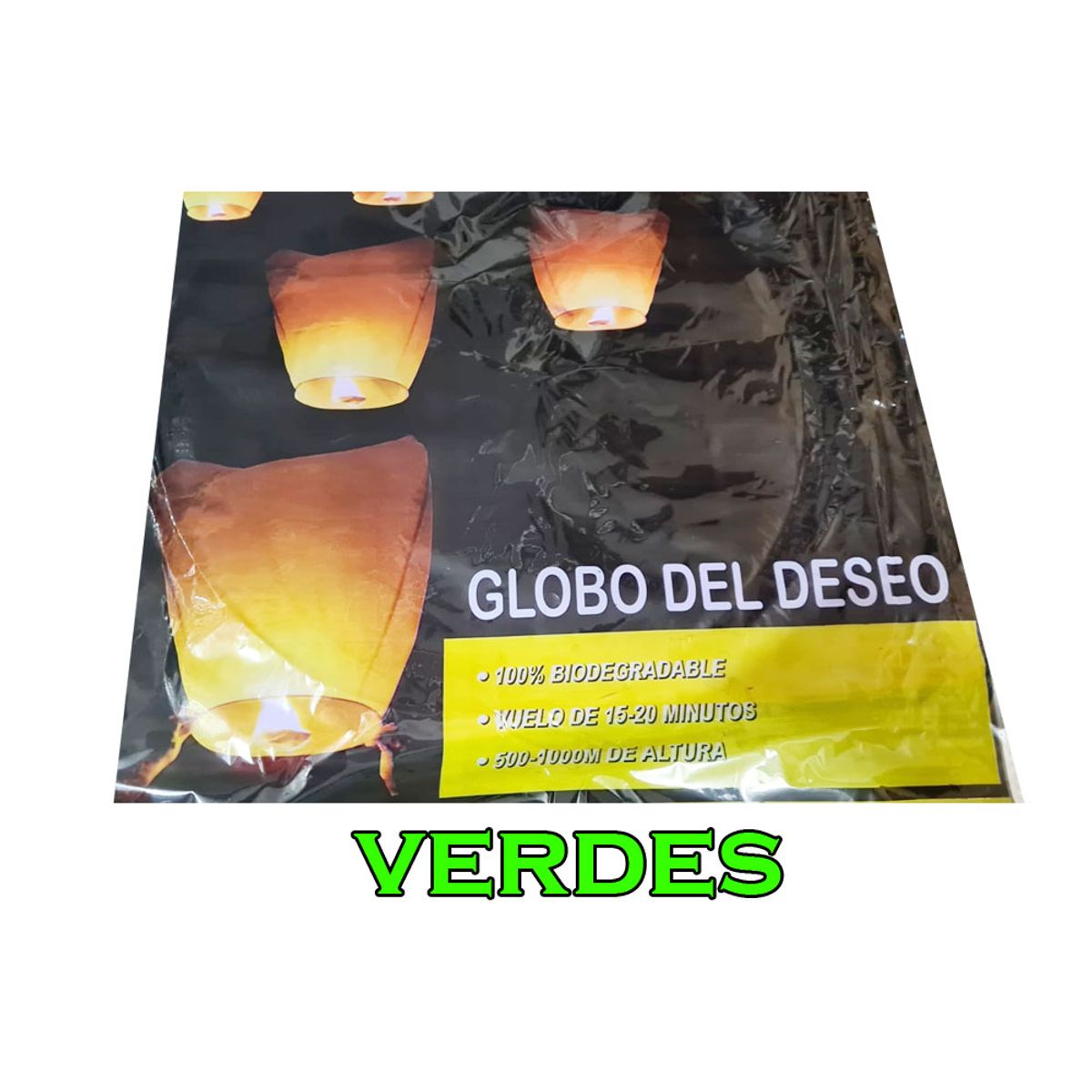 GENERICO - Globo de Papel de los Deseos Sostenible Celebraciones Verde
