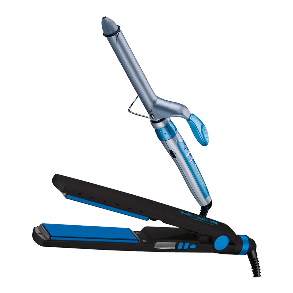 BABYLISS PRO - Combo BabylissPRO Alisadora BNTMB4091TPE y Rizador Nano Titanium 25mm