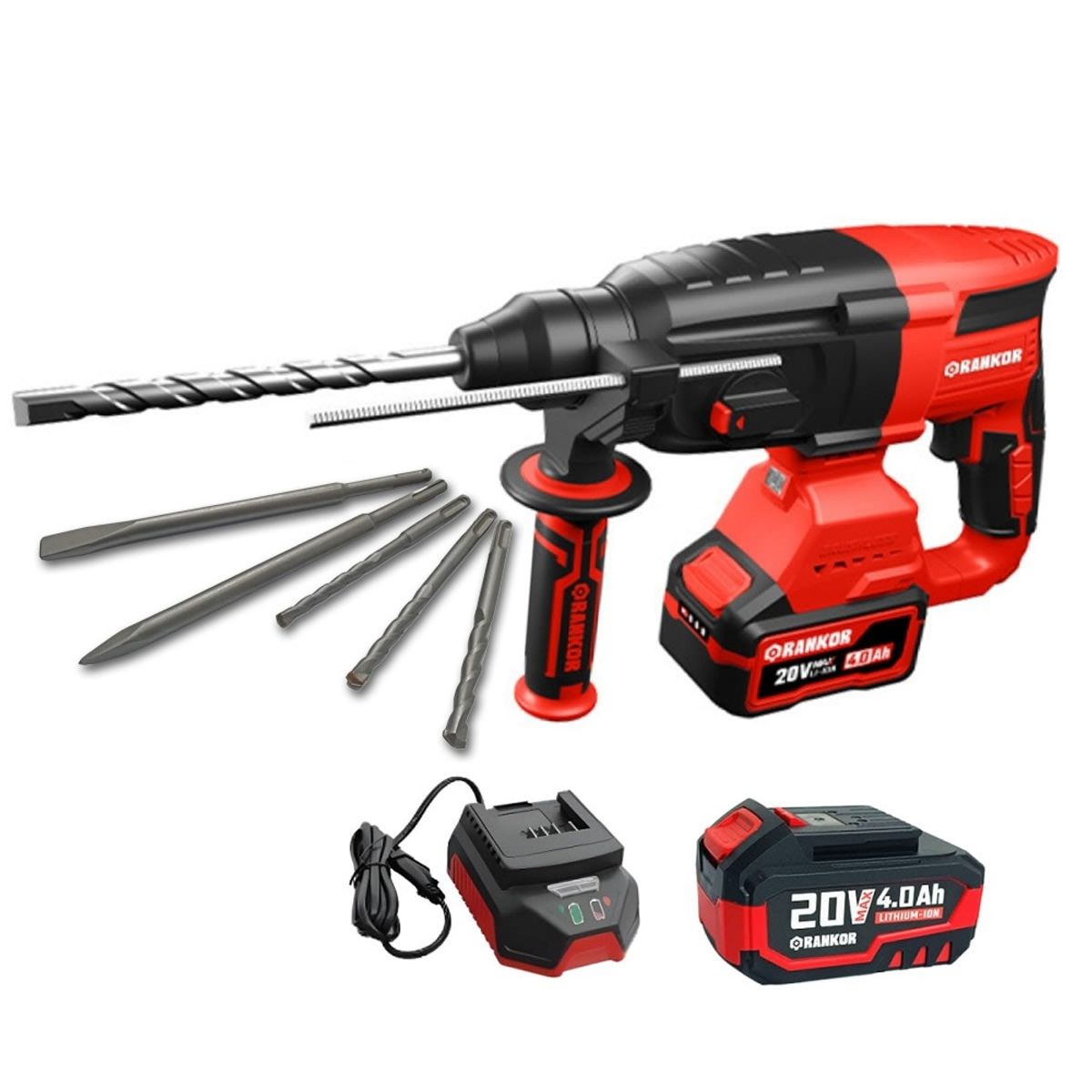 RANKOR - Rotomartillo Inalambrico 20V RANKOR Sds Plus