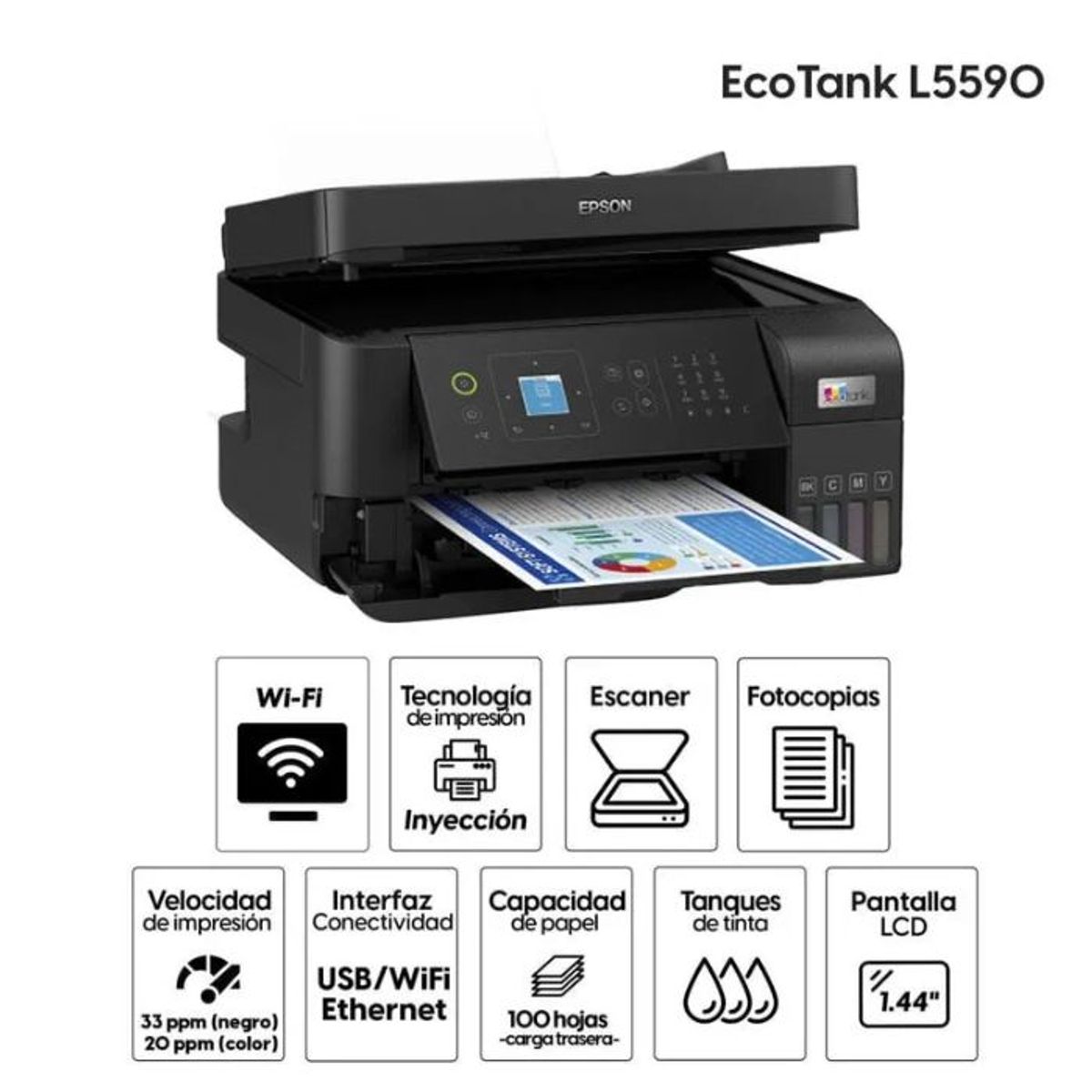 EPSON - Impresora Multifuncional Epson EcoTank L5590