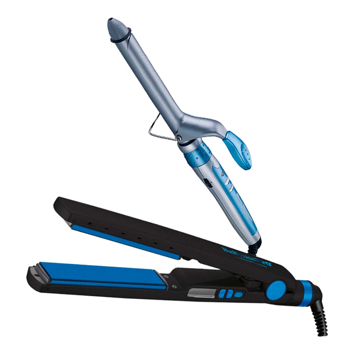 BABYLISS PRO - Combo BabylissPRO Alisadora BNTMB4091TPE y Rizador Nano Titanium 19mm