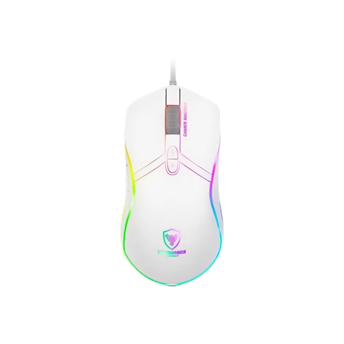 GENERICO - Mouse de Diseño Moderno y Precision Blanco Y+Regalo Stickers