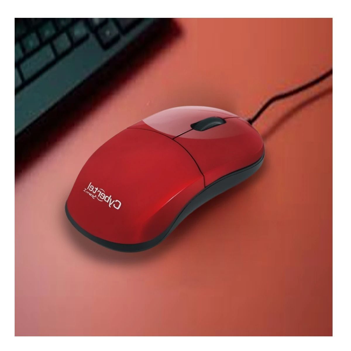 GENERICO - Pack2 Mouse Optimo con Conexion USB Modelo Storm X Rojo