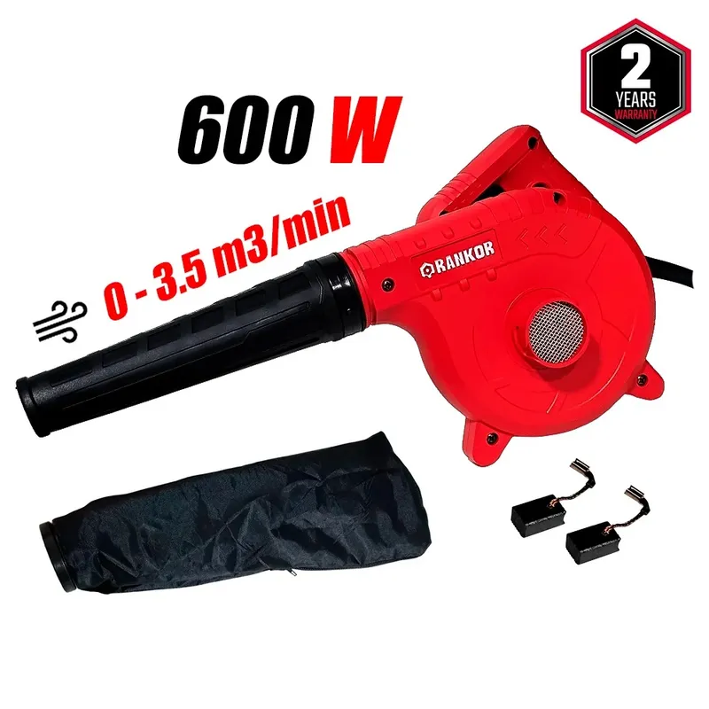 RANKOR - Sopladora Aspiradora Rankor 600W Velocidad Variable