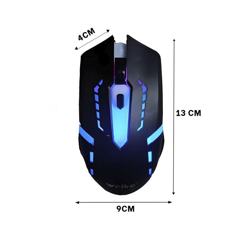 GENERICO - Pack4 Mouse Multifuncional Weibo en Negro Y+Regalo Stickers