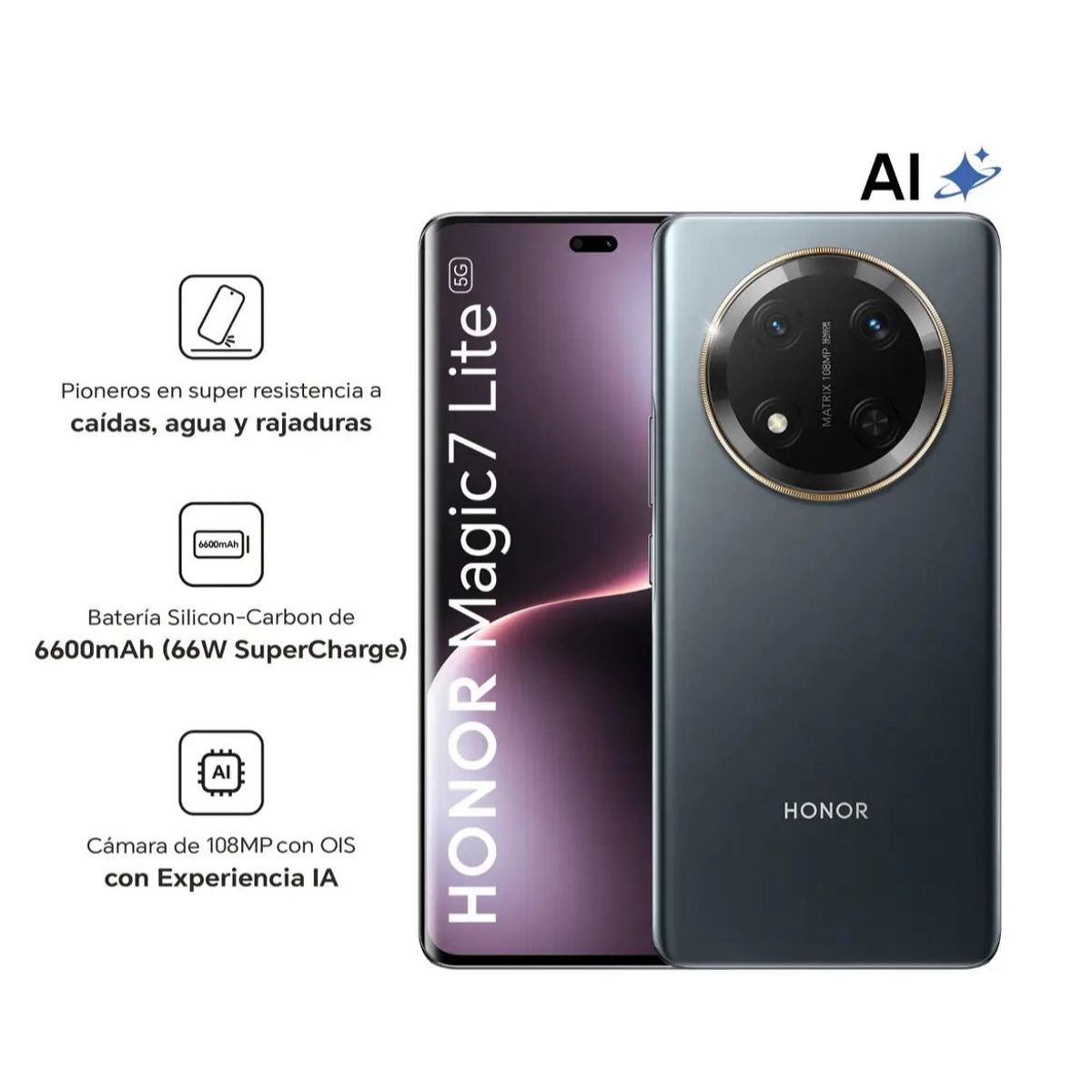HONOR - Celular MAGIC 7 LITE (8GB+256GB) 5G
