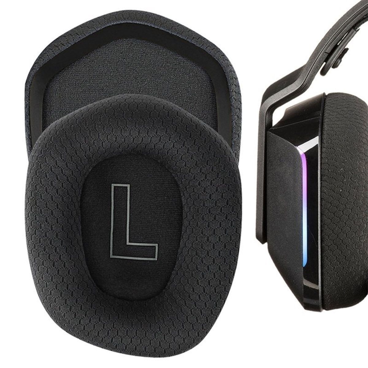 GENERICO - Almohadillas para audífonos Logitech G733 G335 negro