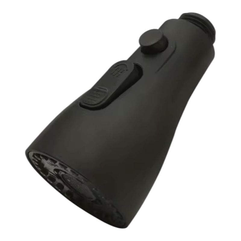 GENERICO - Cabezal Aireador Repuesto Universal Grifo Cocina Extraíble Negro Mate