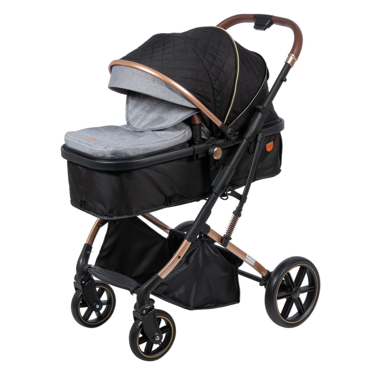 EBABY - Coche Cuna Moisés de Lujo Saturno 126-1 Gris
