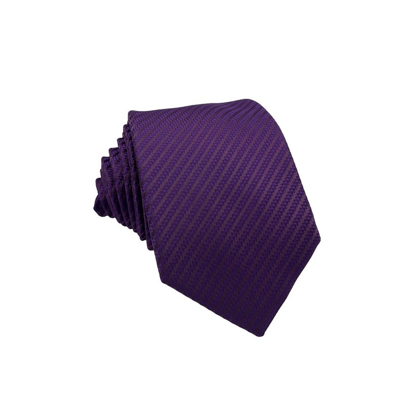 CHRISTIAN ARMAND - Corbata Morada trama Rayada Elegante Christian Armand
