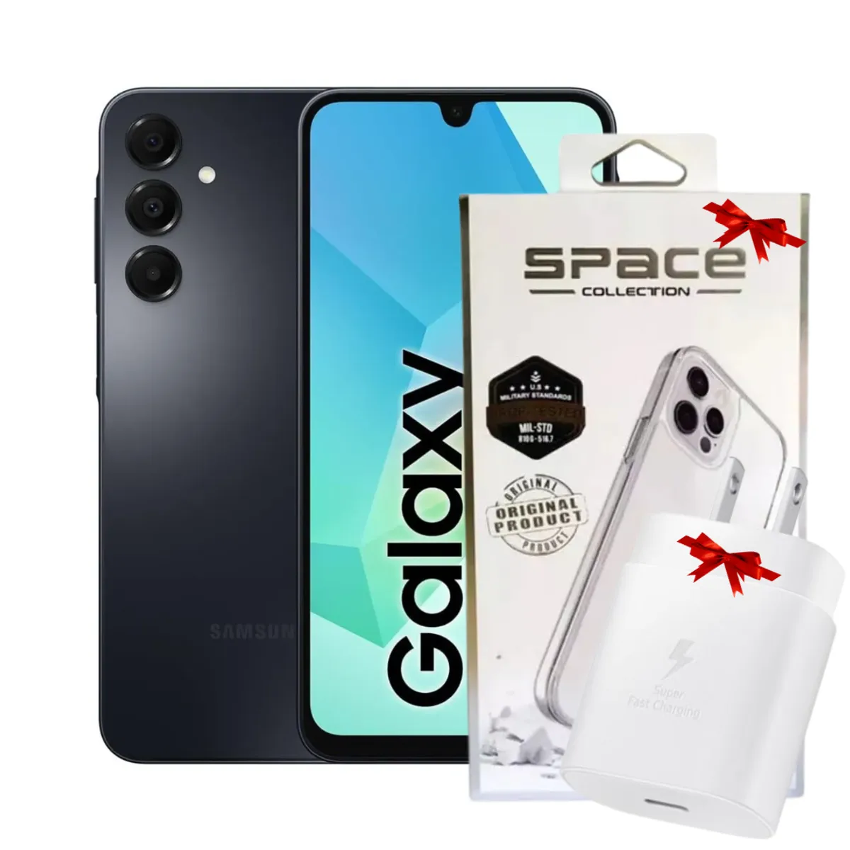 SAMSUNG - Celular Samsung Galaxy A16 4GB RAM 128GB Negro + Cargador + Case