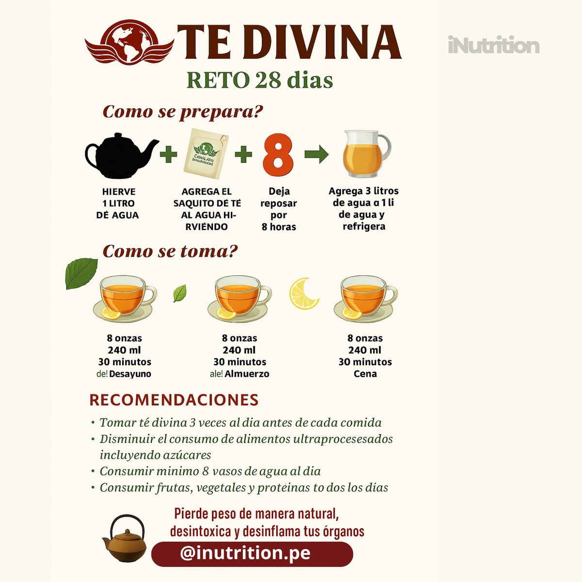 GENERICO - Te divina Original - 2 Semanas