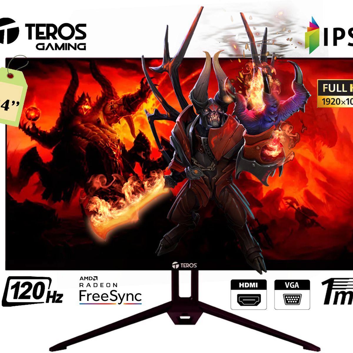 TEROS - MONITOR TEROS TE-2415S 238 IPS FHD 120Hz 1ms