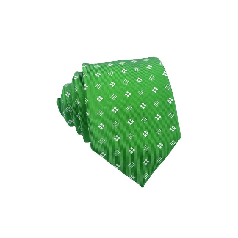 CHRISTIAN ARMAND - Corbata Verde Microdiseño Floral Elegante Christian Armand