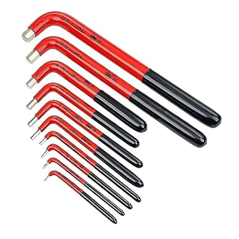 WIHA - Juego de llaves hexagonales aisladas de 10 piezas Métrico Wiha 13693