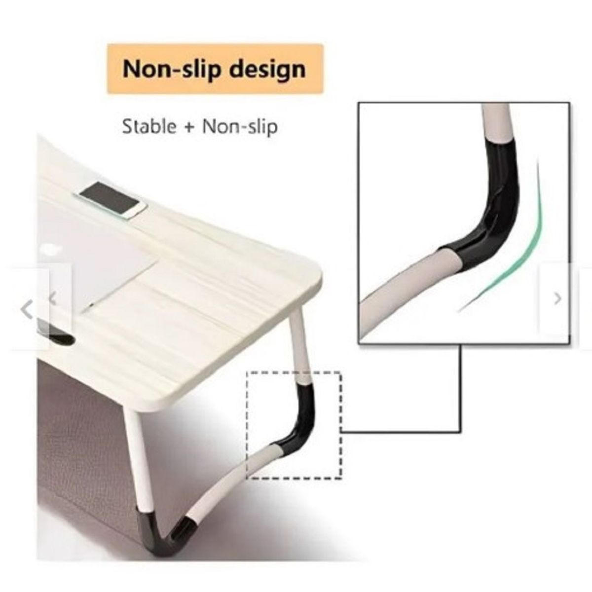 GENERICO - Mesa  laptop  4 puertos usb  ventilador BEIGE