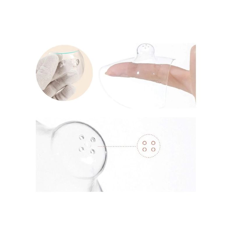 SANTOLEE - Pezonera Silicona X2 Talla M Santole Con Tapa Para Guardar